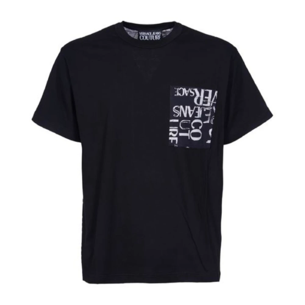 Versace Jeans Couture Herr Klisk Svart Logotryck T-shirt - XL Black, Herr