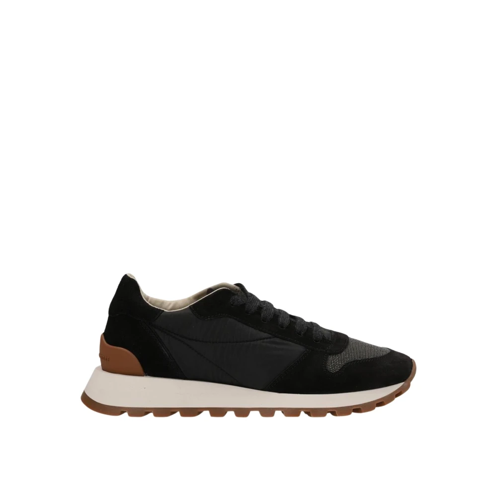 Brunello Cucinelli Athletic Low Top Sneakers Dames Schoenen Zwart