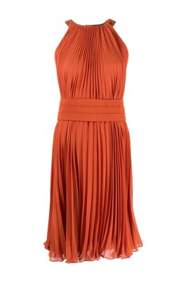 red-plisse-sleeveless-beaded-dress