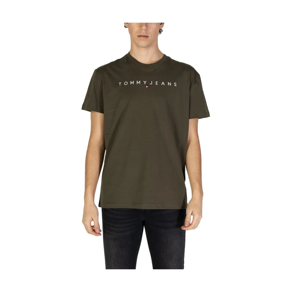 Tommy Jeans Groen Katoenen T-shirt Lente Zomer Collectie Green Heren