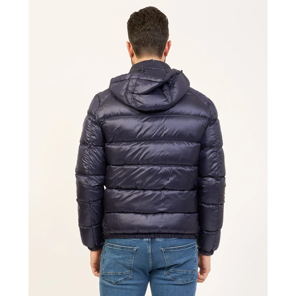 YES ZEE Gewatteerde jas met capuchon marineblauw Blue Heren