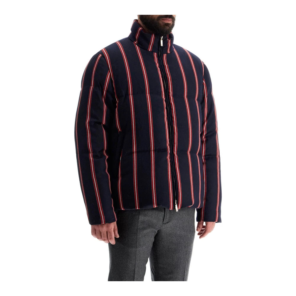 Thom Browne Omkeerbare hoge-hals donsjack Blue Heren