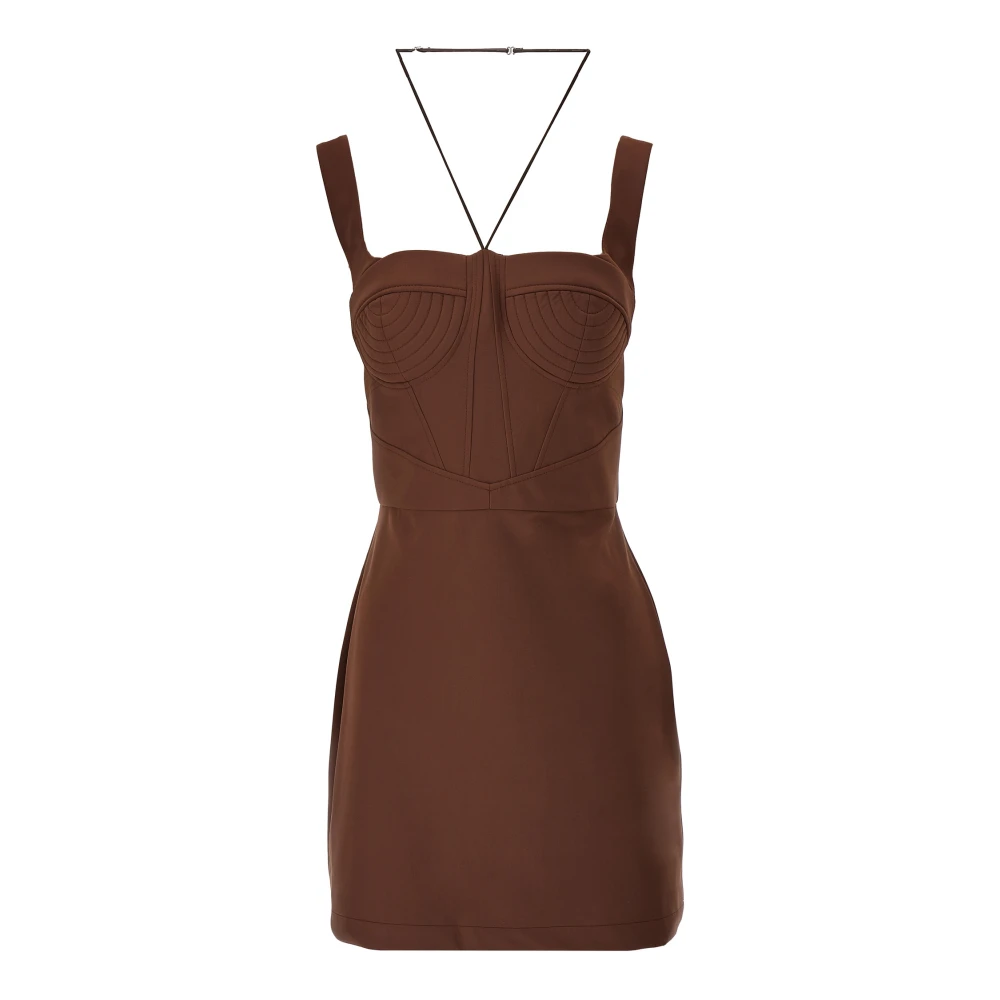 Nensi Dojaka Brown Maddie Mini Dress - Female - Short Dresses - Xs - Dresses