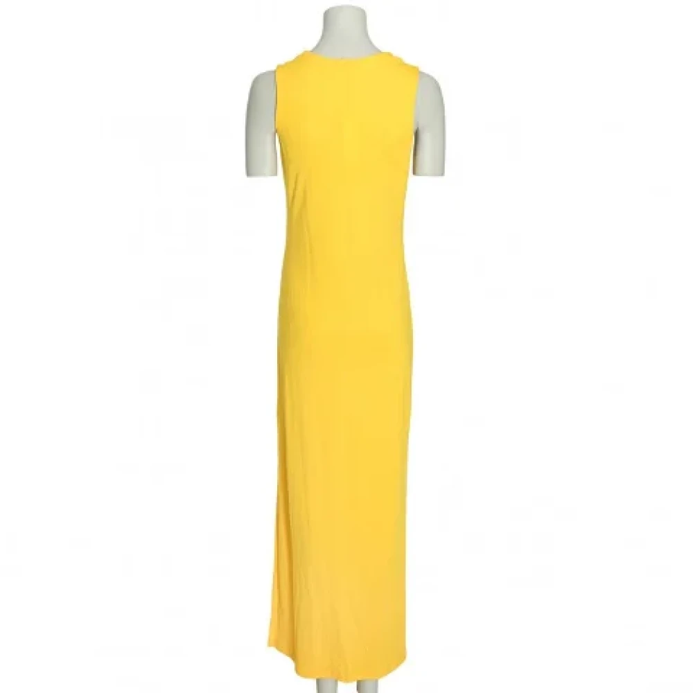 Versace Pre-owned Fabric dresses Yellow Dames