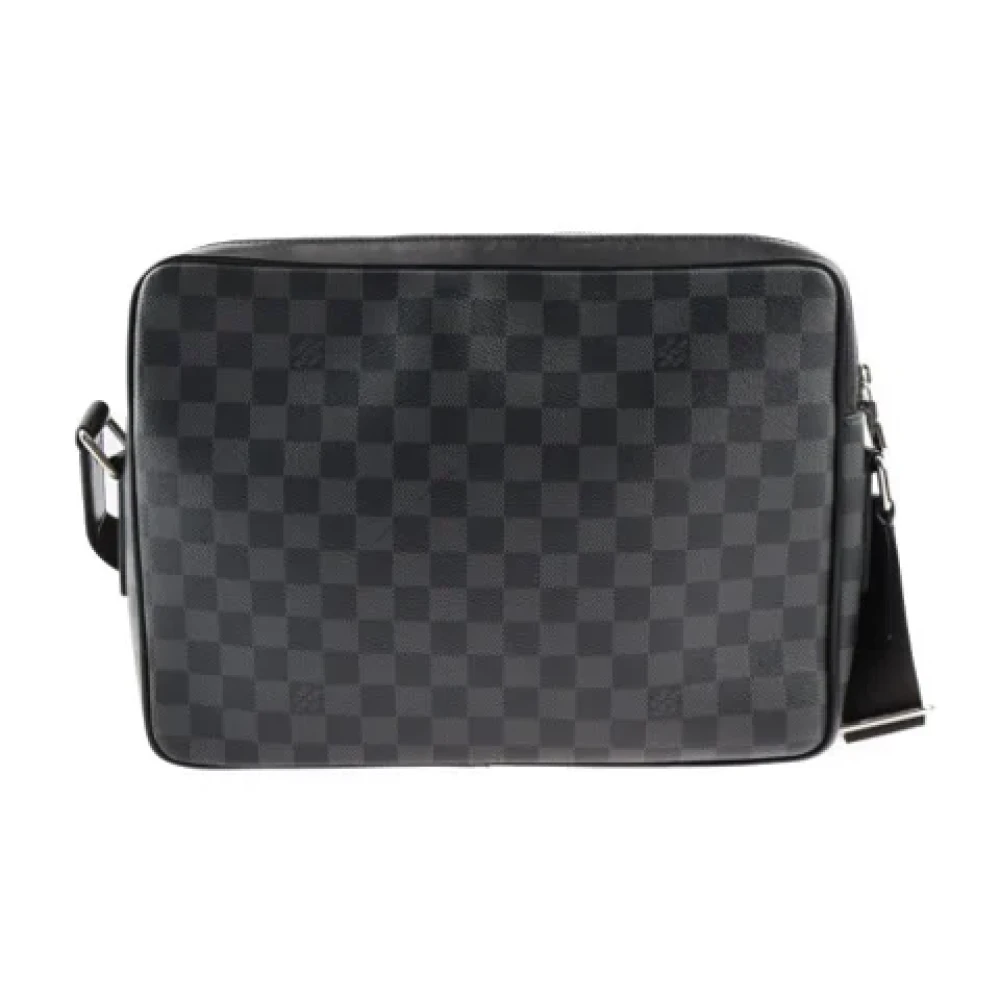Louis Vuitton Vintage Pre-owned Canvas shoulder-bags Black Dames