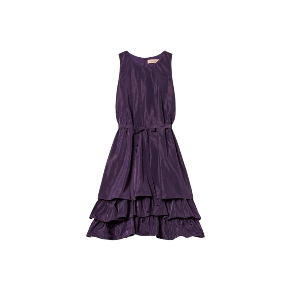 Twinset Korte Jurk Purple Dames