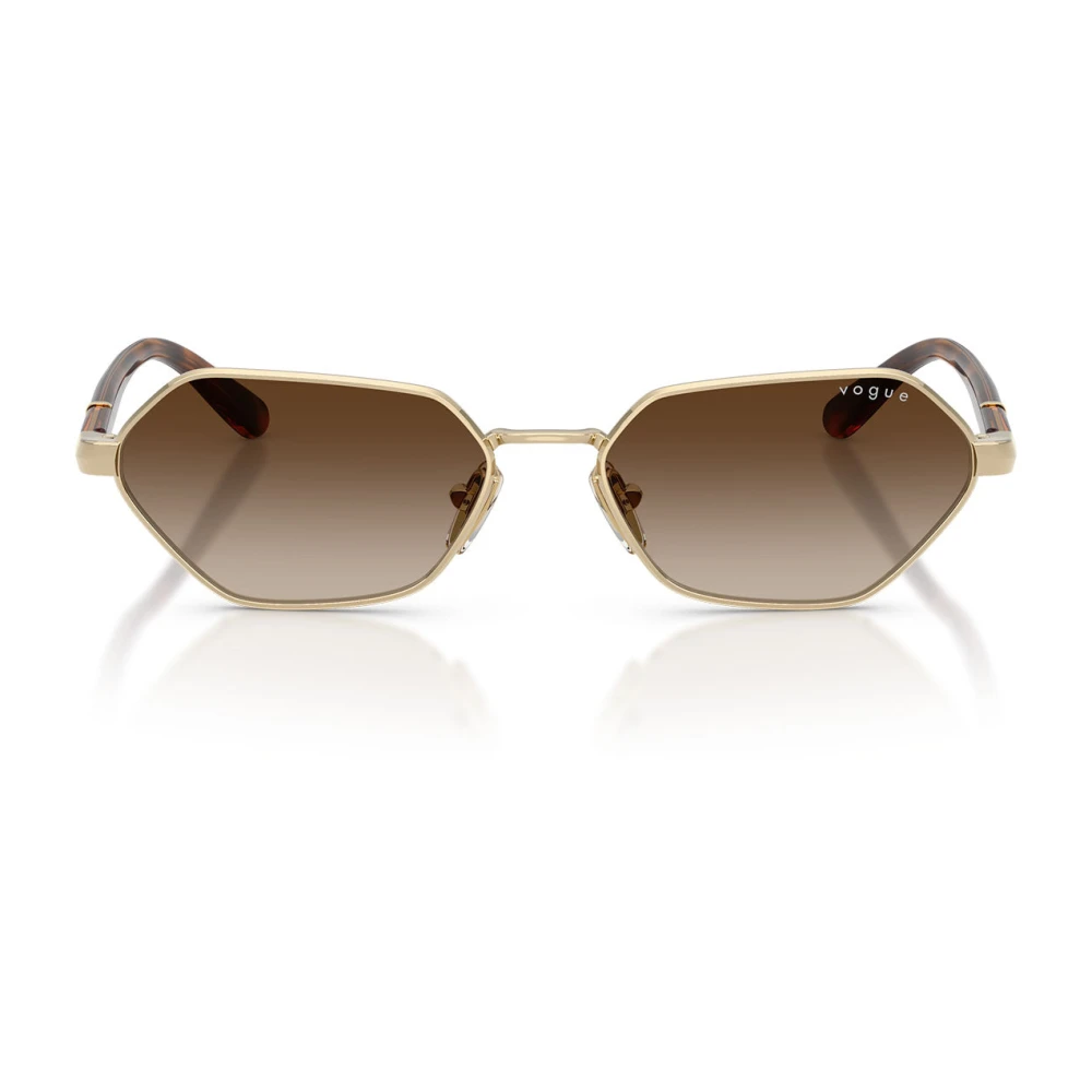 Vogue Eyewear Brown Woman Vo4349s 848/13 Sunglasses Metal Gold Butterfly Normal Nuanced - Image 3
