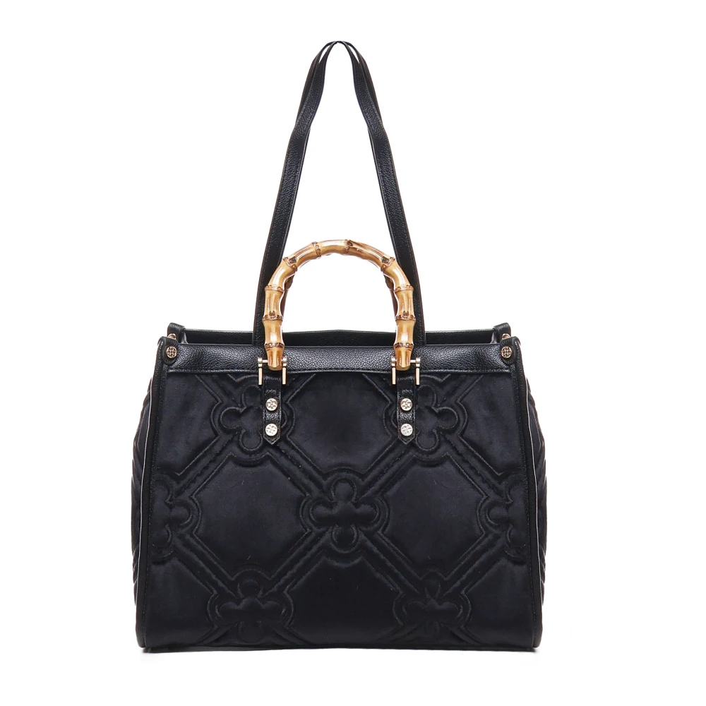 V73 Zwarte Handtas met Hangslot Black Dames
