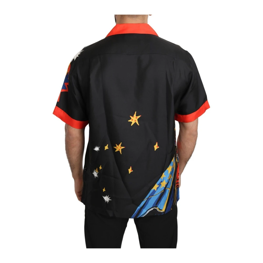 Dolce & Gabbana Multicolor Zijden Overhemd Casual Elegance Multicolor Heren
