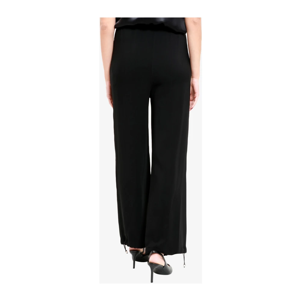 Erika Cavallini Zwarte Cargo Broek met Verstelbare Taille Black Dames