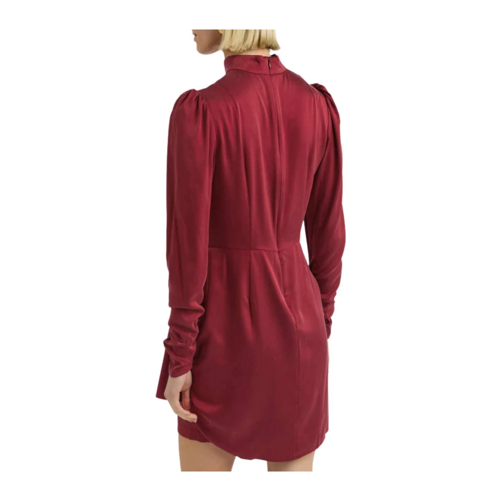Zimmermann Garnet Gedrapeerde Mini Jurk Red Dames