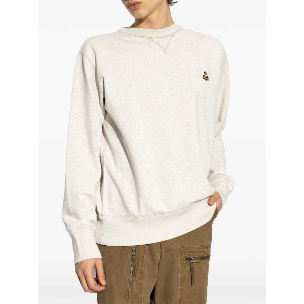 Isabel marant Beige Sweatshirt Mike GB Ecru Beige Heren