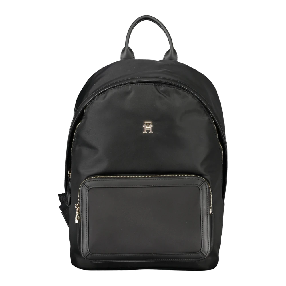 Tommy Hilfiger Zwarte damesrugzak met verstelbare bandjes Black Dames