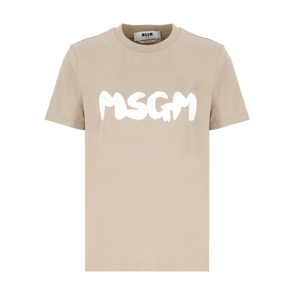 Msgm T-Shirts Beige Dames