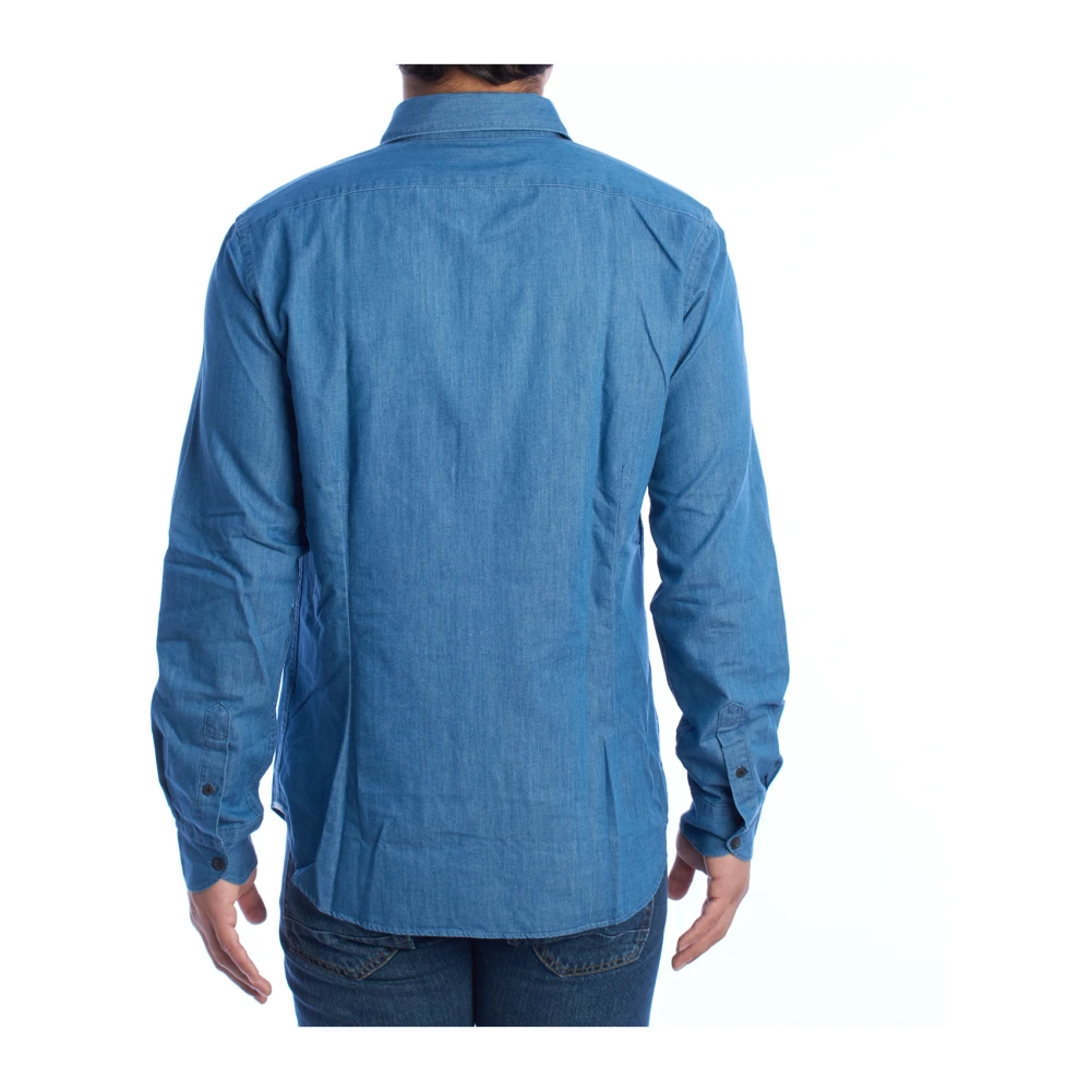 LA MARTINA Klassiek Denim Overhemd voor Mannen Blue Heren