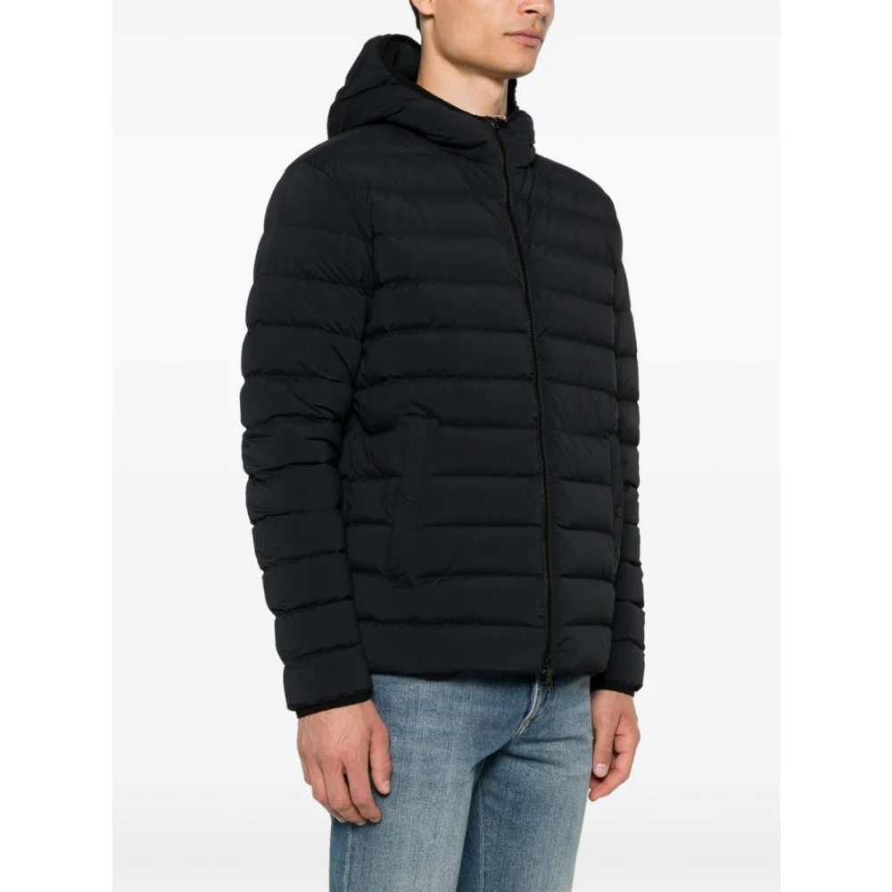 Herno Zwarte Jassen & Mantels Aw24 Black Heren