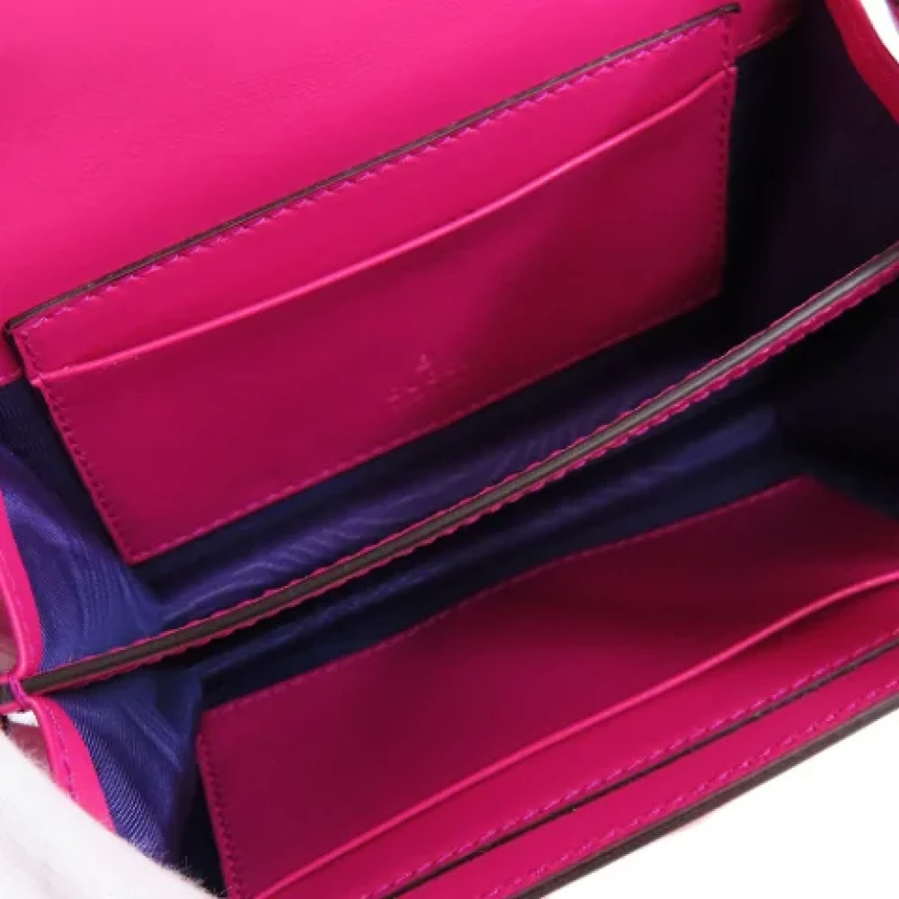 Gucci Vintage Pre-owned Nylon shoulder-bags Pink Dames