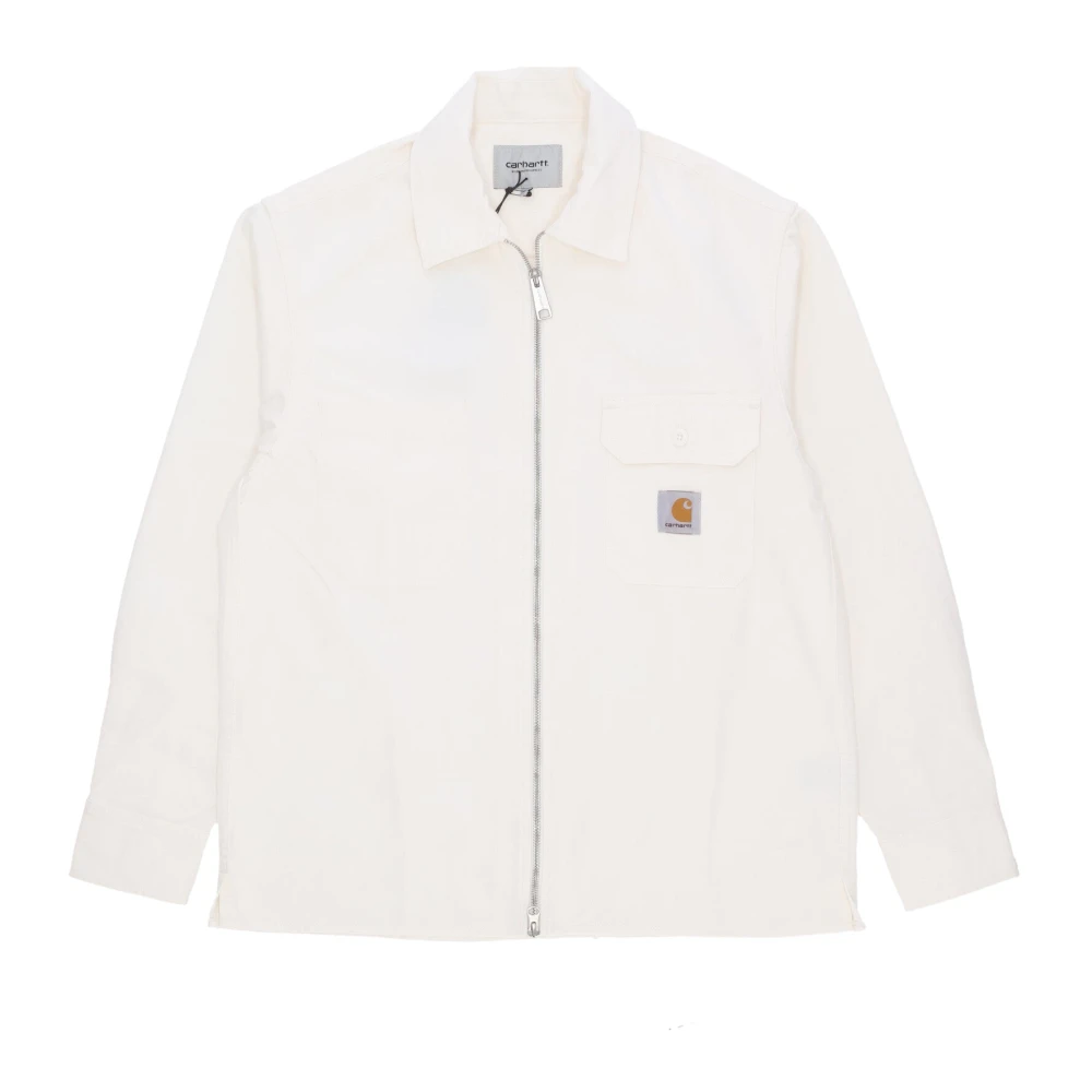 Carhartt Wip Men's Beige Light Jackets, L, Rainer Shirt Jacket