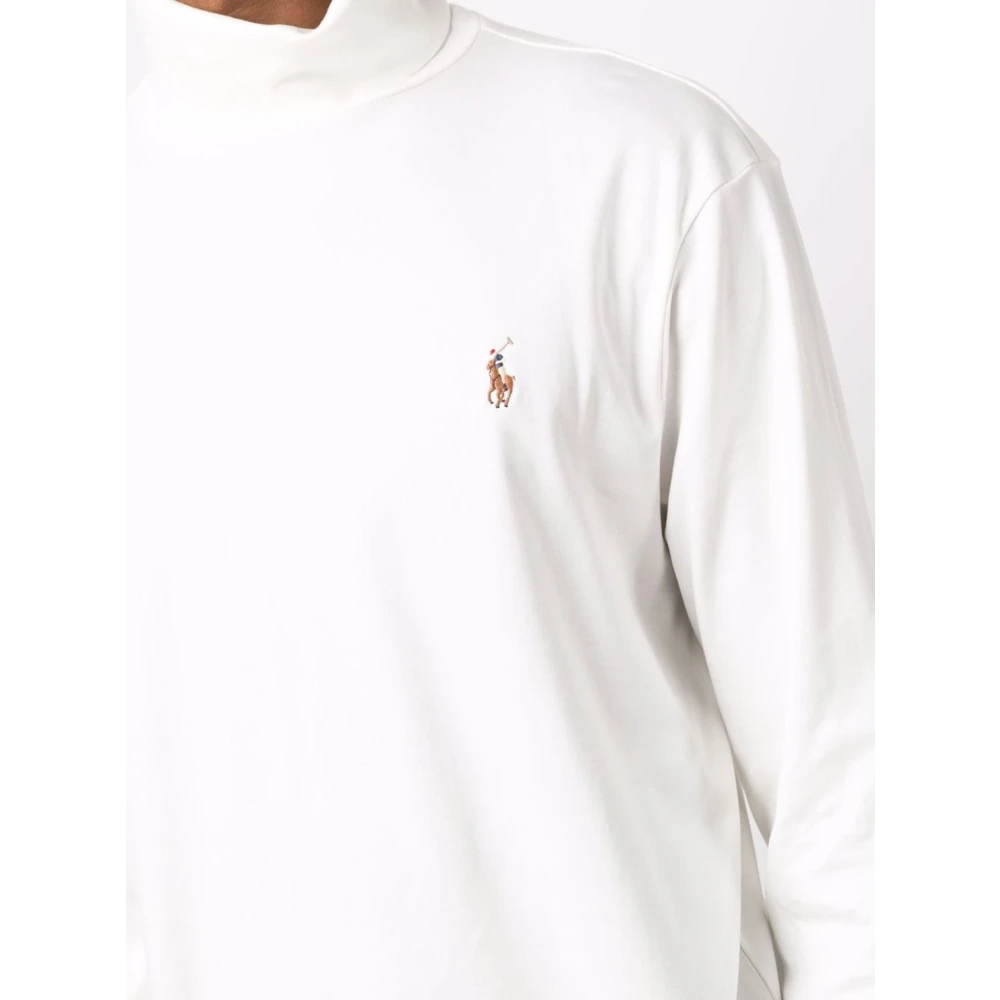 Polo Ralph Lauren Katoenen Rollneck Sweater White Heren