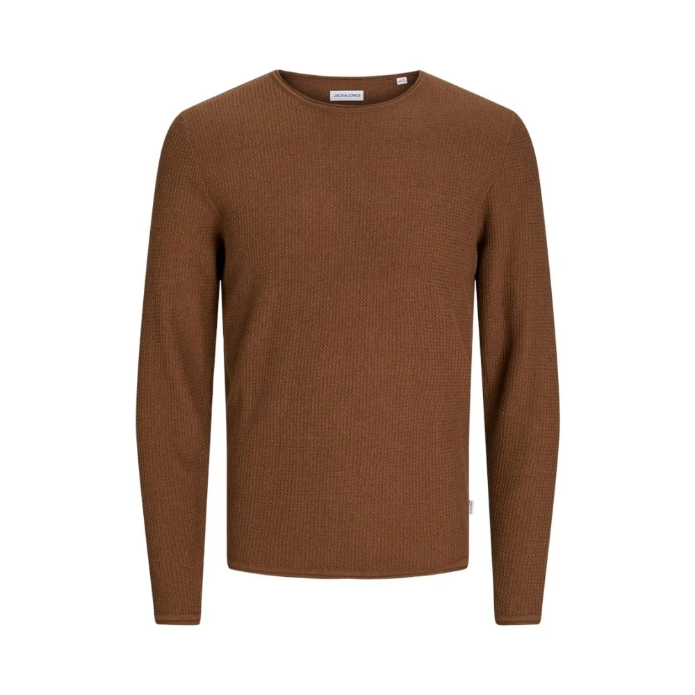jack & jones Essentials Cooper Gebreide Crew Neck Sweater Brown Heren
