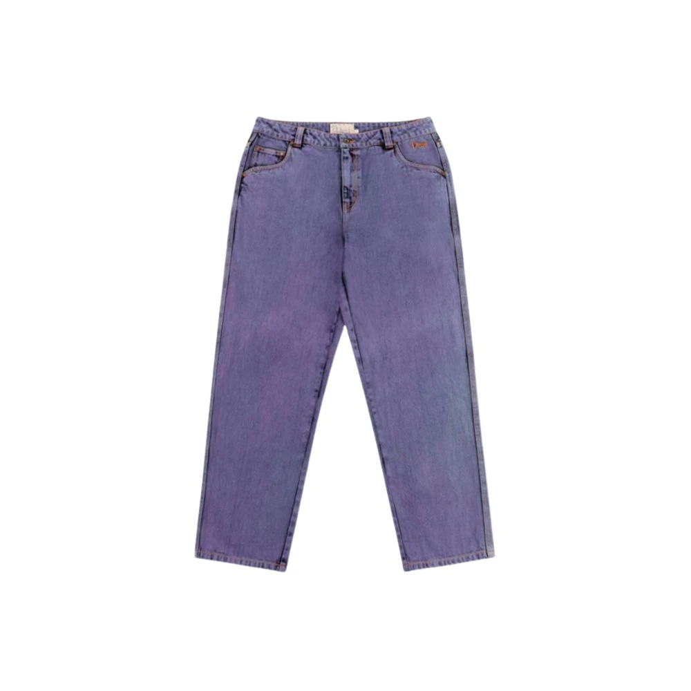 Dime Mtl Relaxte denim broek in steenpaars Blue Heren