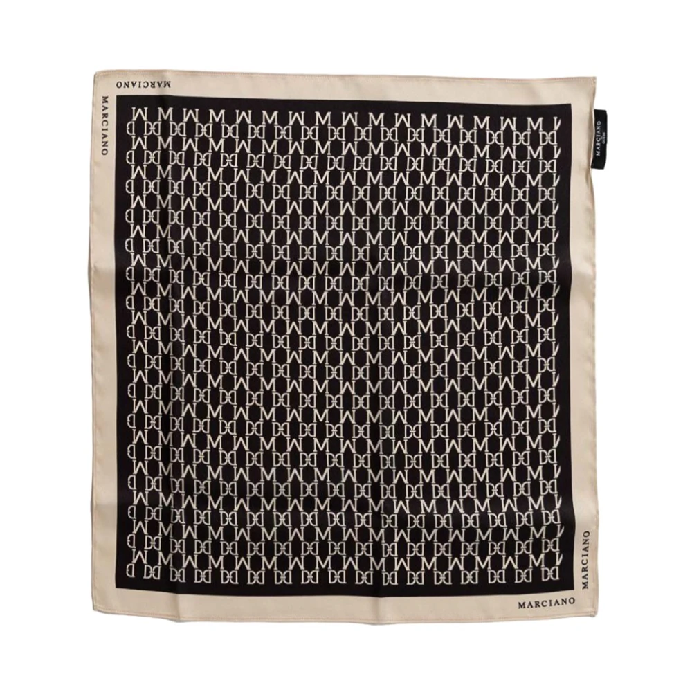 Guess Logo Print Sjaals en Foulard Black Dames