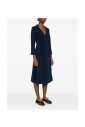 robe-midi-bleue-portefeuille-avec-ceinture