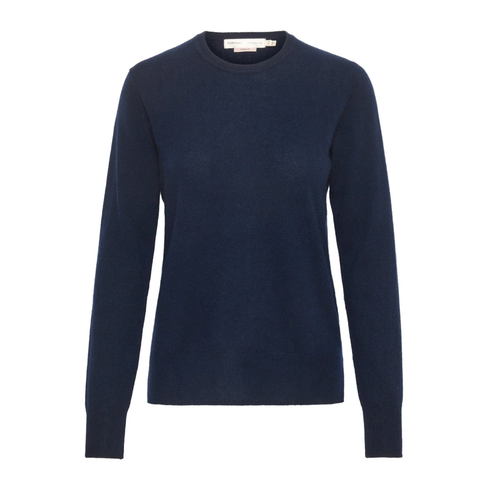Inwear Women's Blue Lukkaiw Crew-Neck Pullover - Cashmere Knitwear - Xs/S - Knitwear