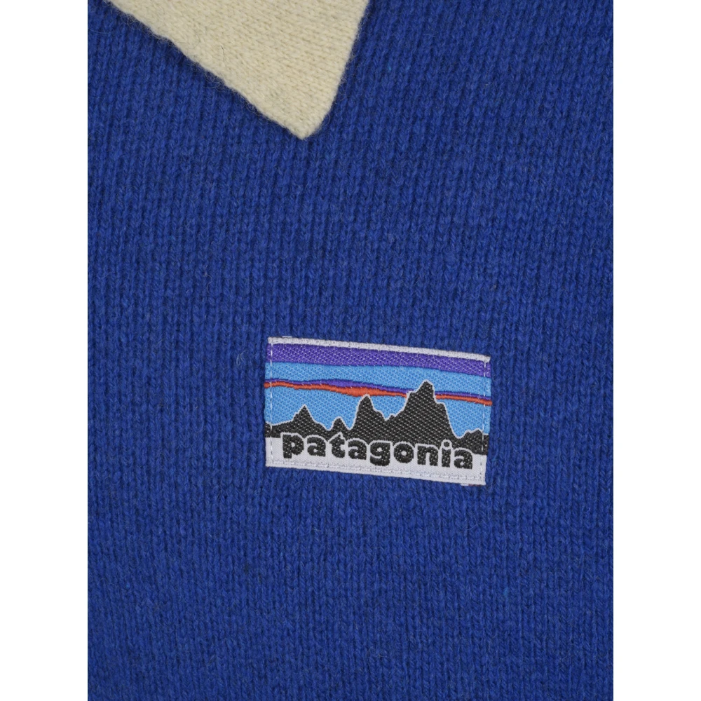 Patagonia Wol-Blend Rugby Sweater Blue Heren