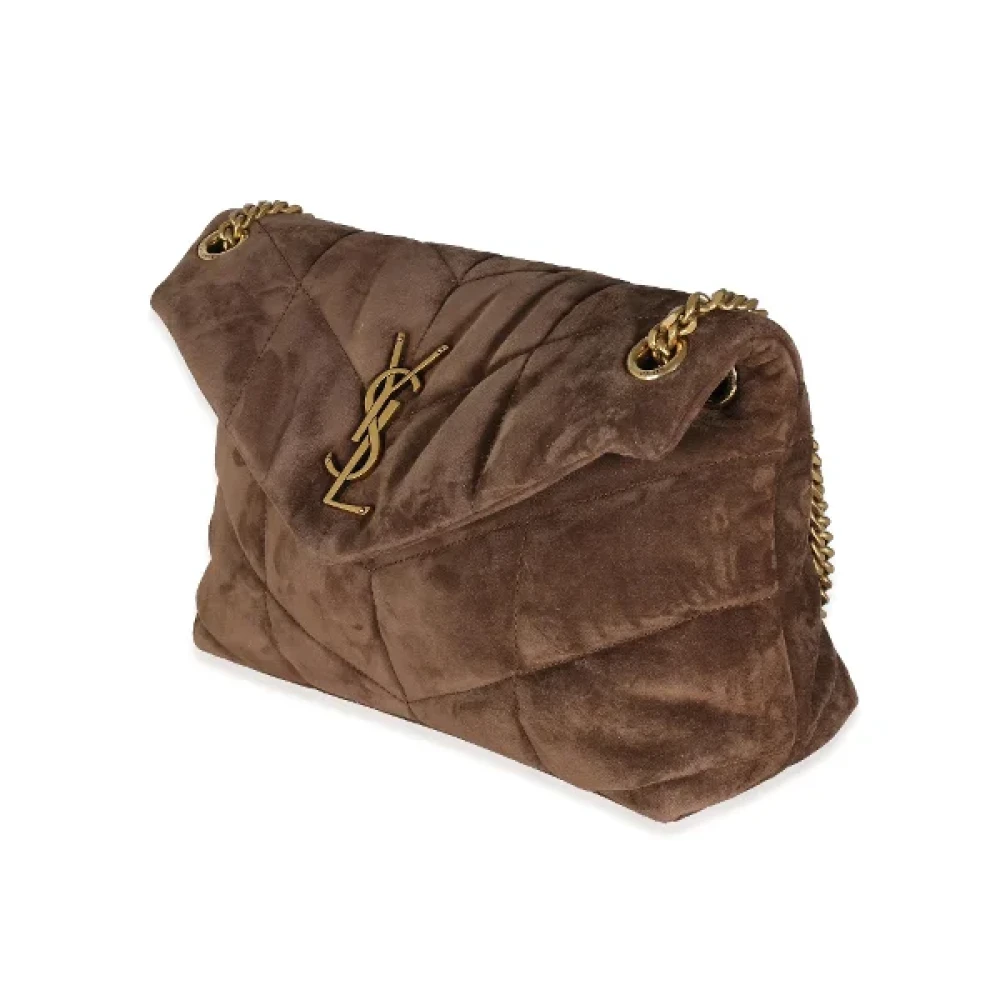 Yves Saint Laurent Vintage Pre-owned Suede shoulder-bags Brown Dames