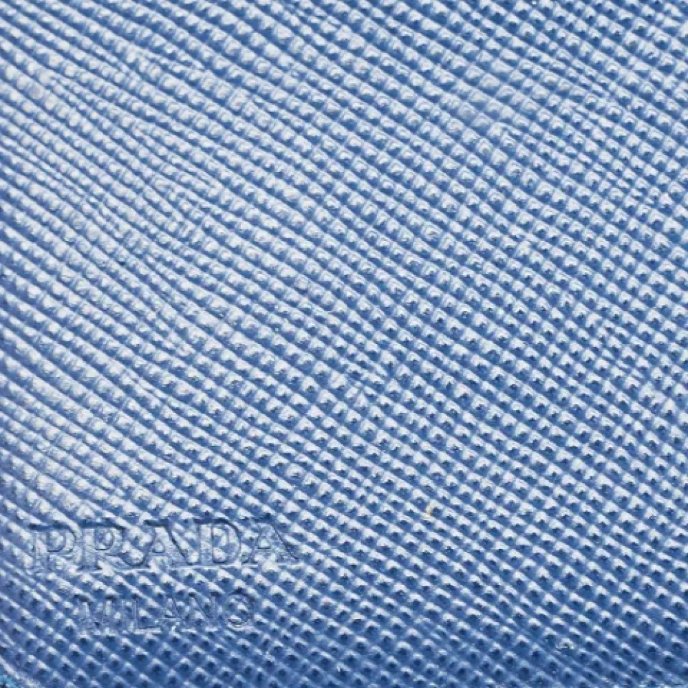 Prada Vintage Pre-owned Leather wallets Blue Dames