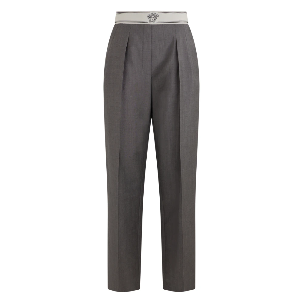 Versace Women's Grey Wool And Mohair Straight Pants UK Size 10 - Mytheresa - Image 2