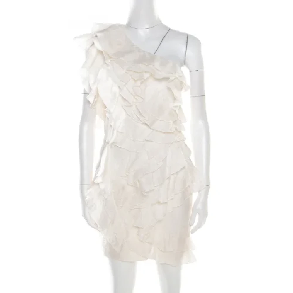 Isabel Marant Pre-owned Silk dresses White Dames