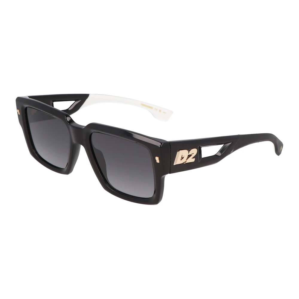 Dsquared2 Unisex Nero Occhiali Da Sole Dalla Forma Irregolare