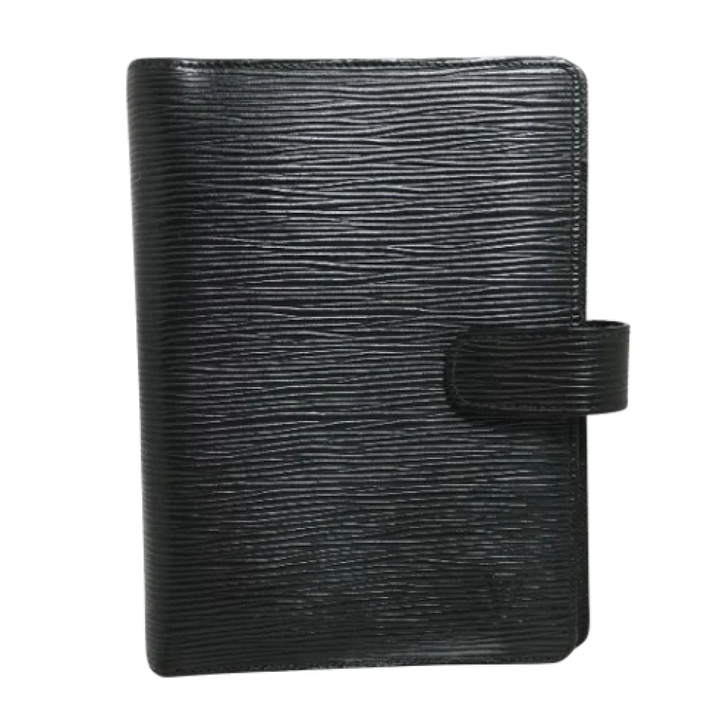 Louis Vuitton Vintage Pre-owned Leather home-office Black Dames