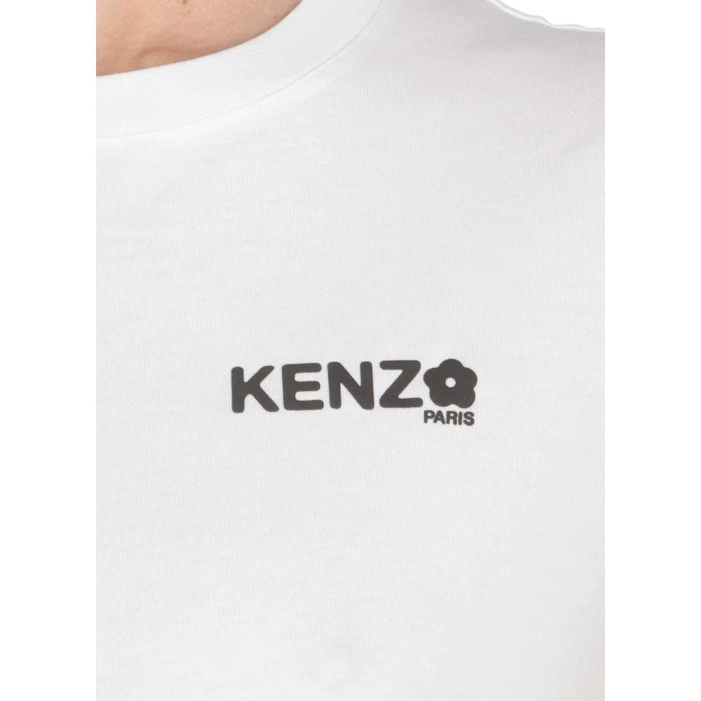 Kenzo Bloemenprint T-shirt White Dames