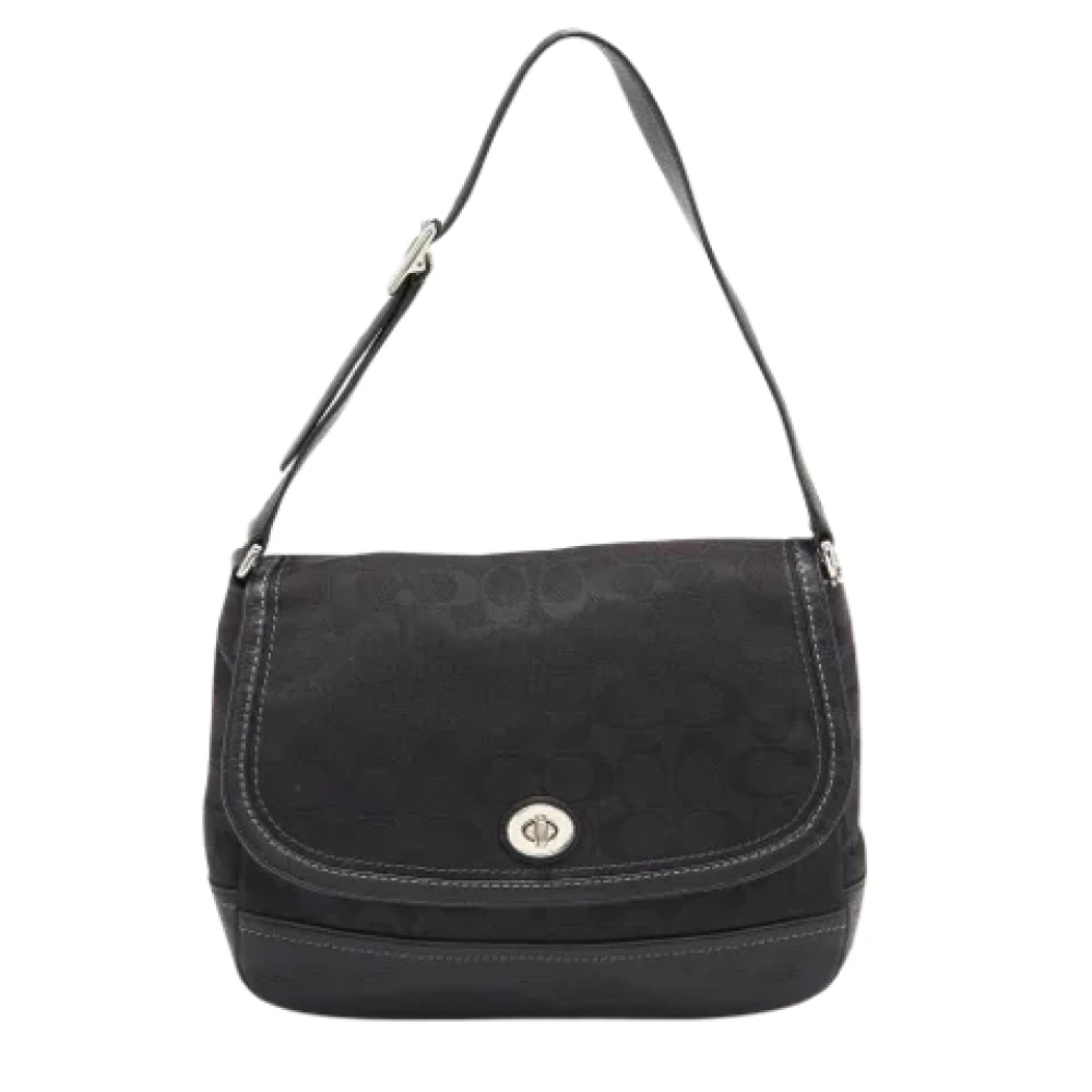 Coach Pre-owned Canvas handbags Black Dames
