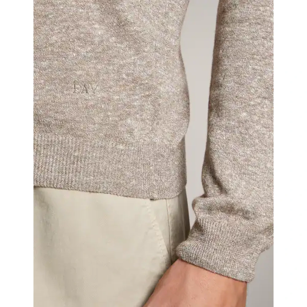 Fay Beige Truien voor Vrouwen Beige Heren