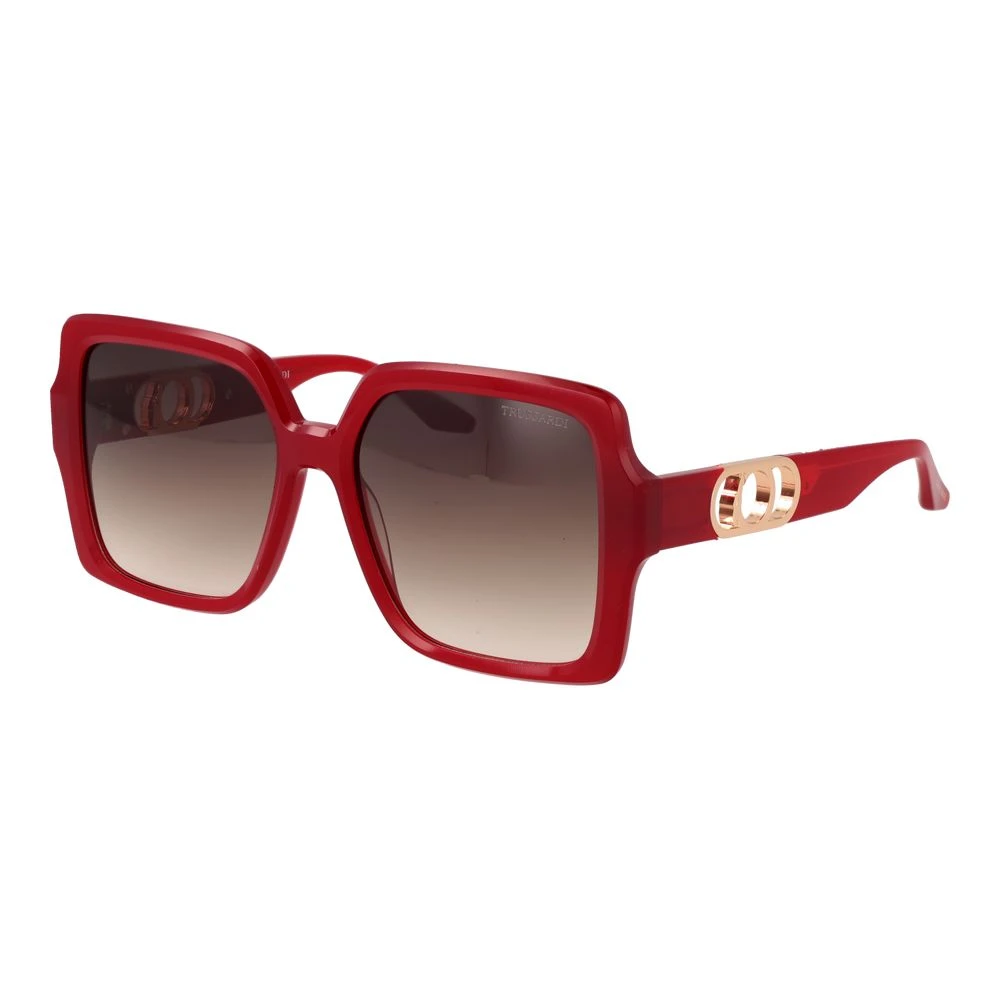 Trussardi Women's Red Acetate Sunglasses