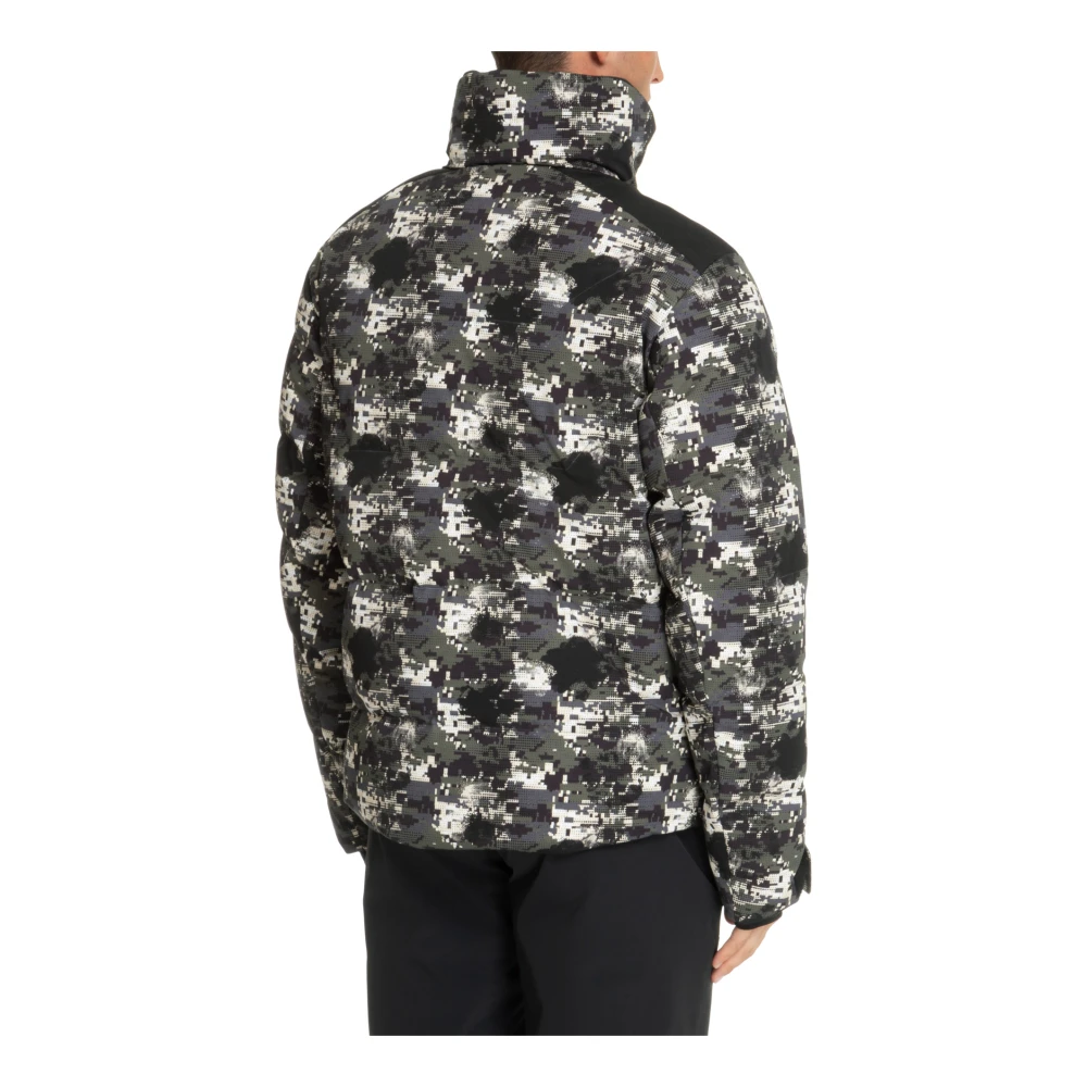 Emporio Armani EA7 Abstract Multicolor Ski Jas met Rits Multicolor Heren