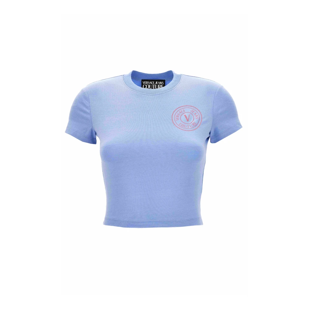 Versace Jeans Couture Stijlvolle T-shirts en Polos Blue Dames