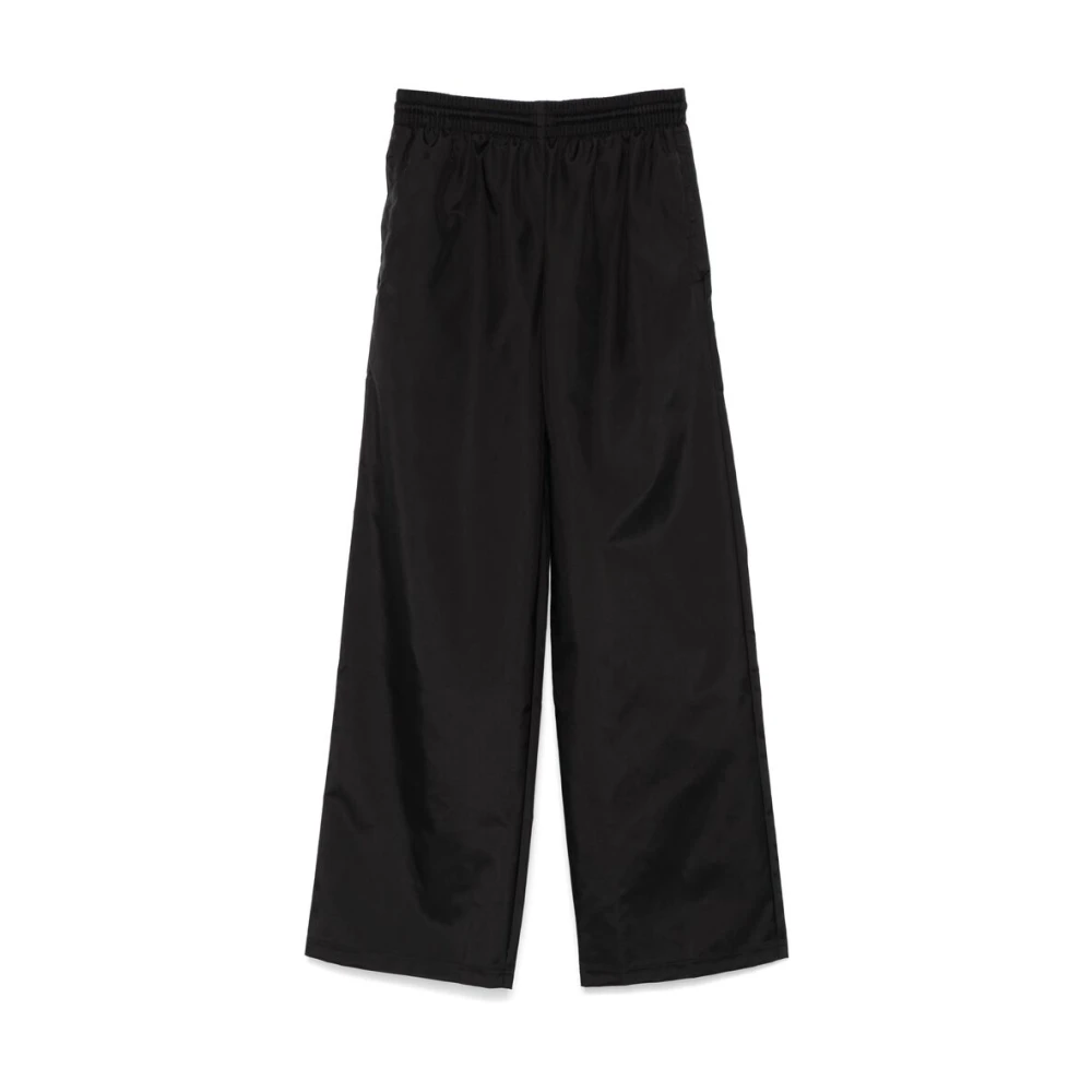 Wardrobe.nyc Zwarte Textuur Wijde Pijp Broek Black Dames