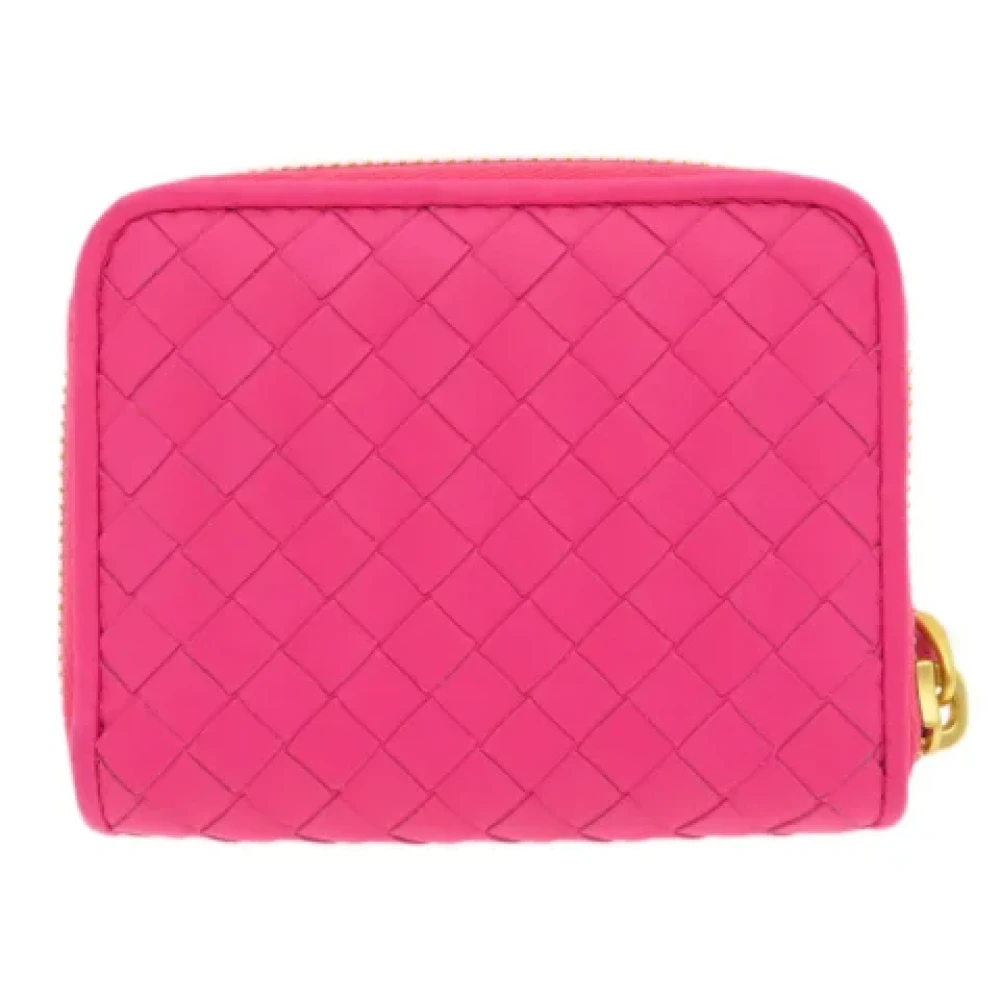Bottega Veneta Vintage Pre-owned Leather wallets Pink Dames