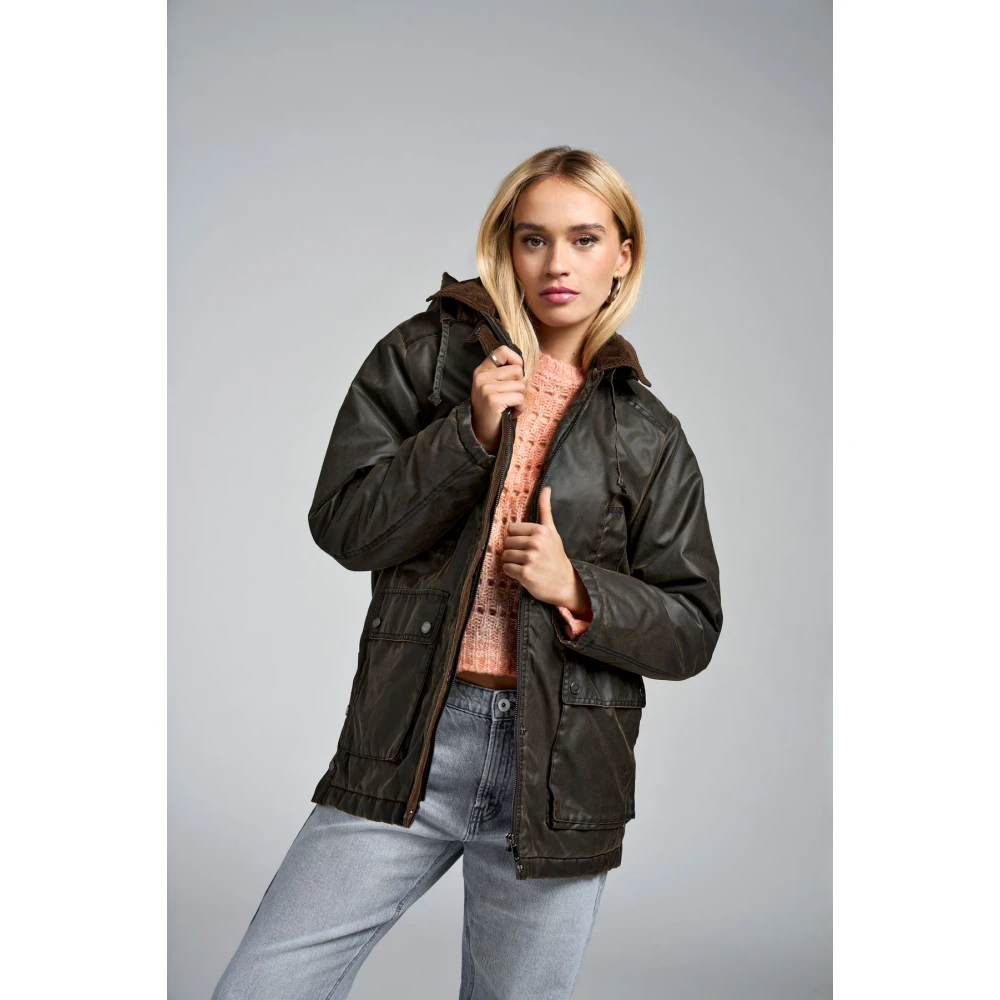 Only Stijlvolle Jas voor Mannen Green Dames