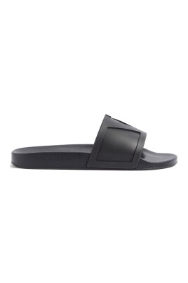 black-vlogo-signature-flat-sandals