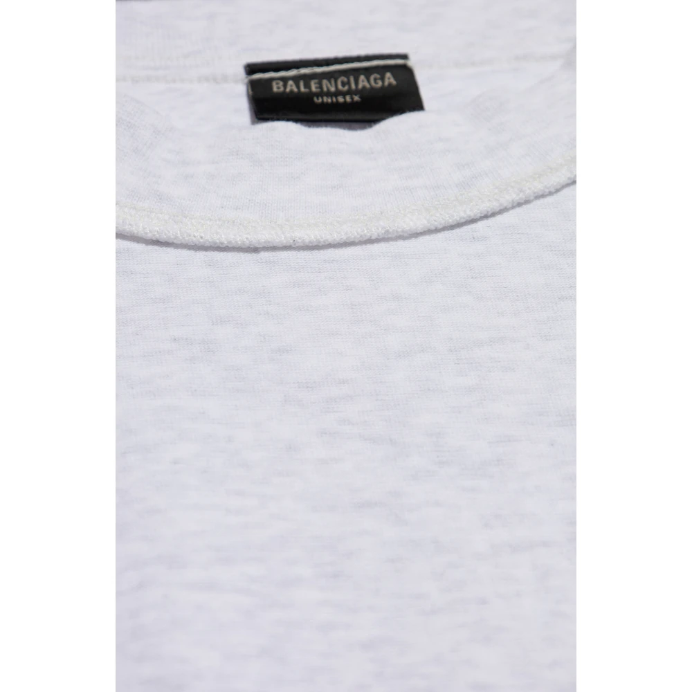 Balenciaga T-shirt met logo Gray Heren