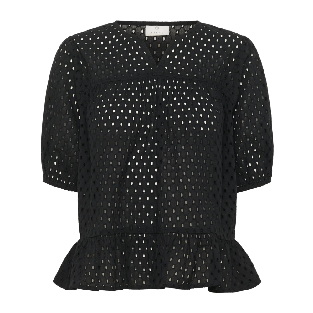 Kaffe Women's Black Deep Blouse - Stylish Model - Blouses - Xs - Blouses & Shirts