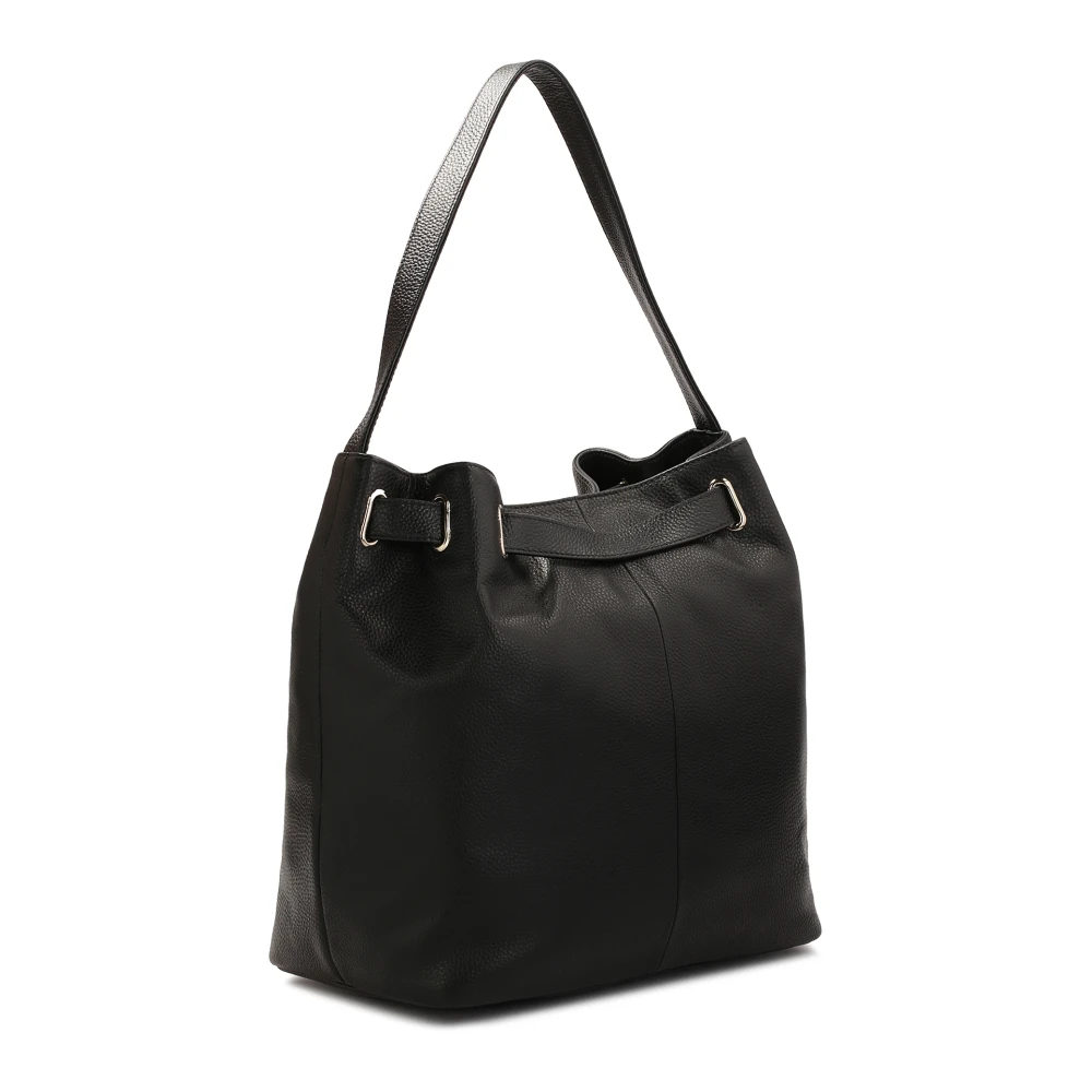 Kazar Versierd met een band zwarte leren handtas Black Dames