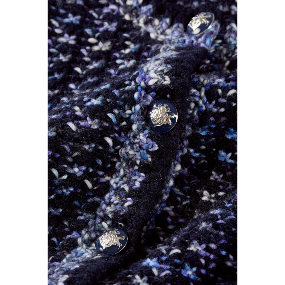 BA&SH Kort Gebreid Jasje Couture Stijl Blue Dames