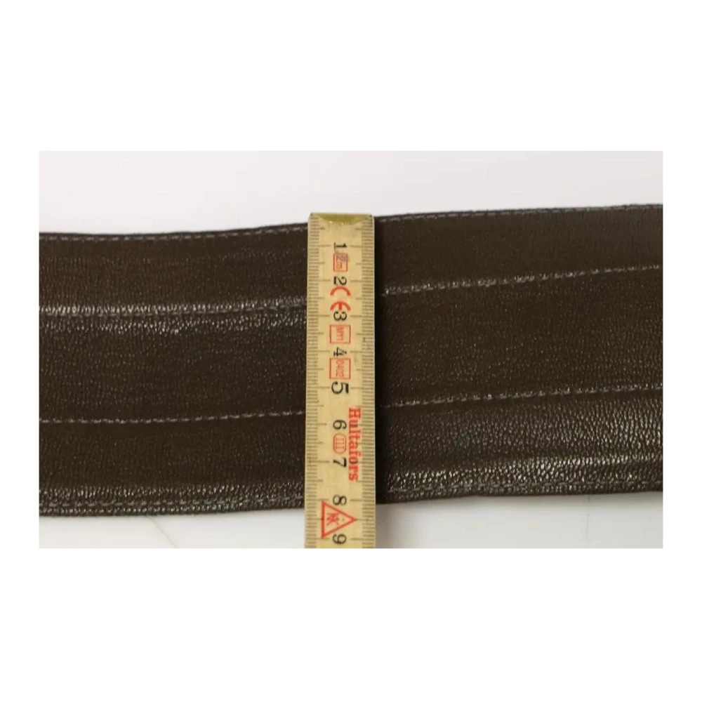 Dolce & Gabbana Bruin leren logo taille riem Brown Dames